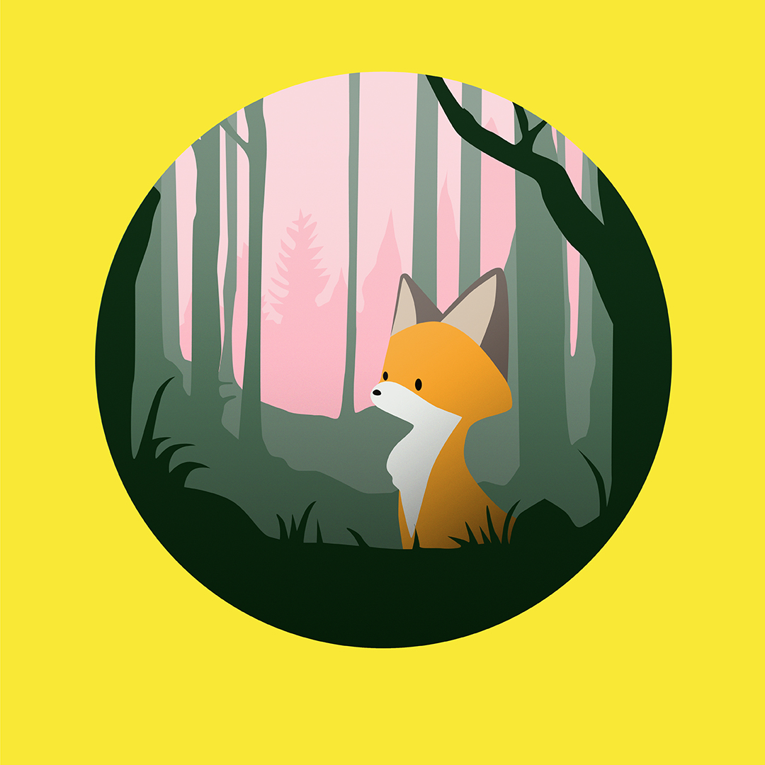 De vos in het bos